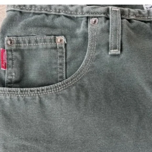 Road Rags Jean Co Vintage Women’s Shorts Green Denim Juniors Size 13/14 - Picture 3 of 9